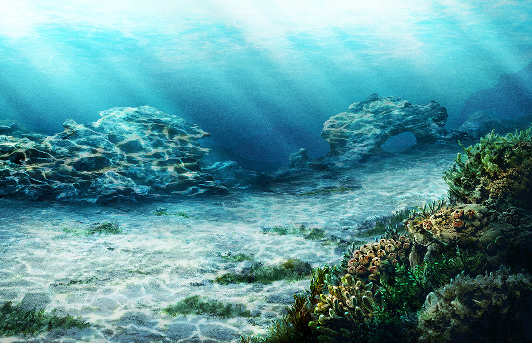 『映画ドラえもん 新・のび太の海底鬼岩城』の美術設定画①